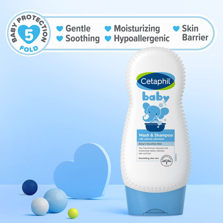 Cetaphil Baby Wash & Shampoo with Natural Calendula 7.8 fl oz (230 ml)