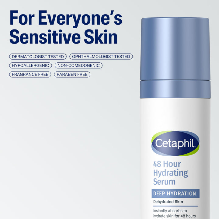 Cetaphil, Deep Hydration 48H Activation Serum For Sensitive Skin 1 fl oz (30 ml)