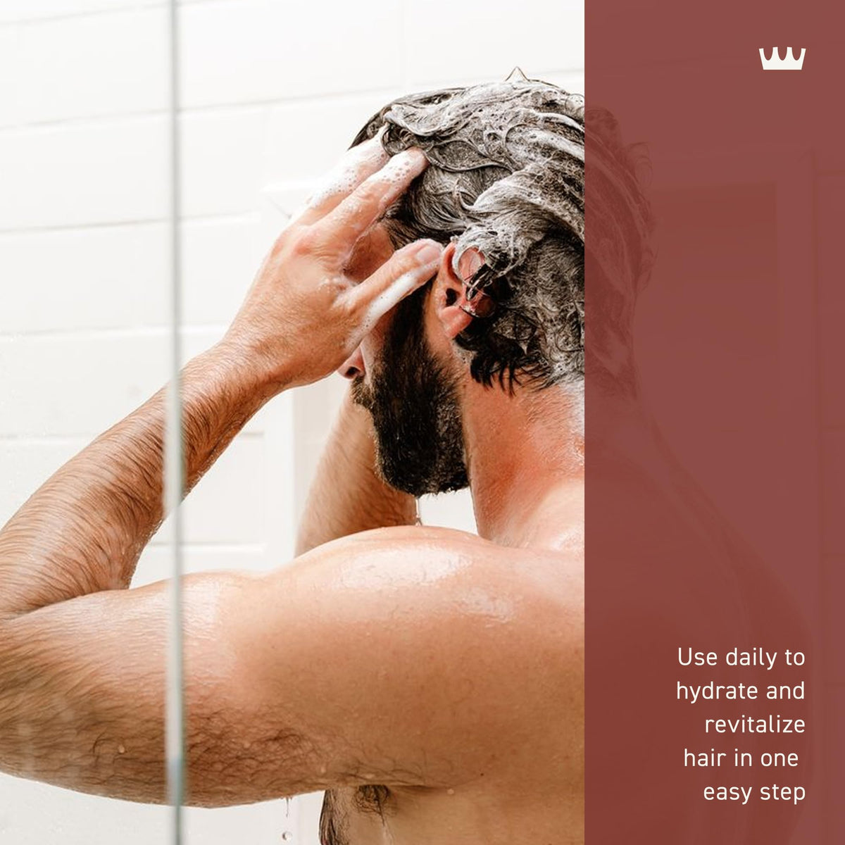 Cremo Bourbon & Oak 2 in 1 Shampoo & Conditioner for Men 16 Fl Oz