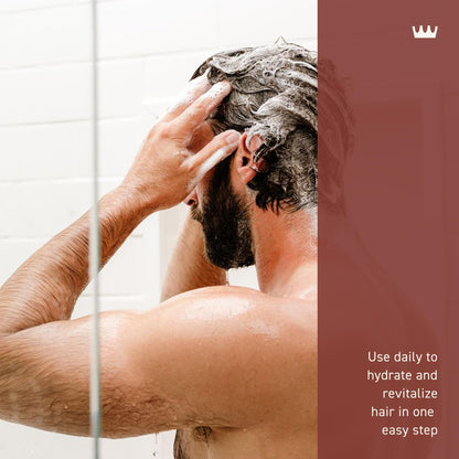 Cremo Bourbon & Oak 2 in 1 Shampoo & Conditioner for Men 16 Fl Oz