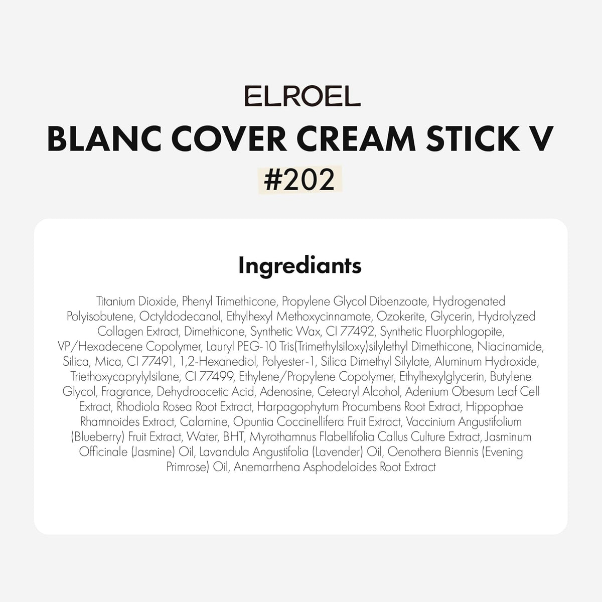 ELROEL Blanc Cover Cream Stick 13g