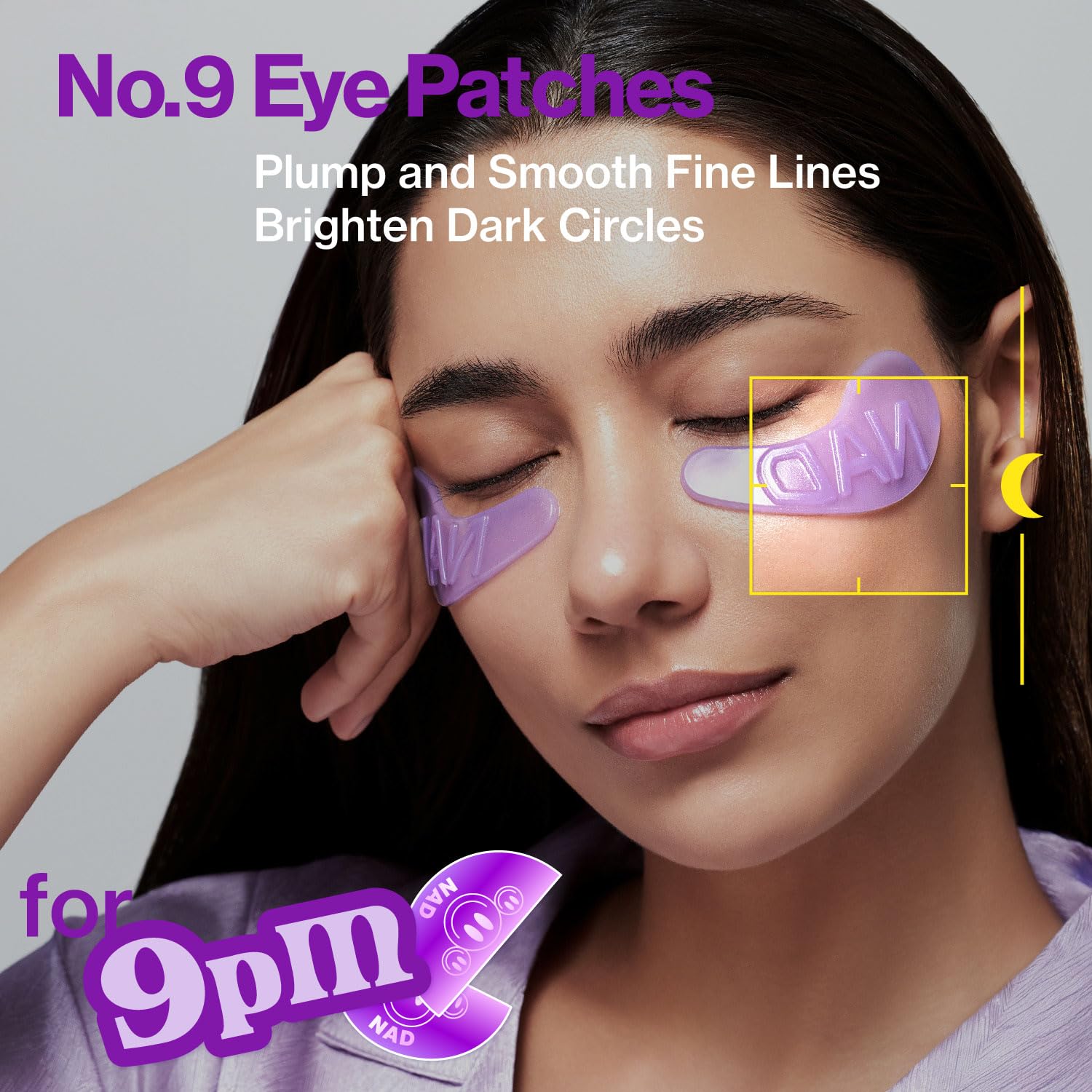 Numbuzin No.9 Eye Patches NAD+ Collagen Under Eye Patches - 5 Pairs (10 Patches)
