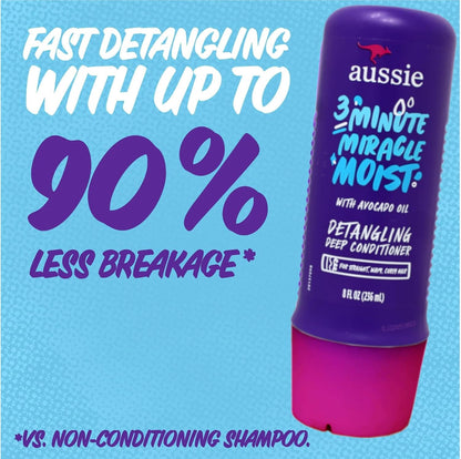 Aussie, 3 Minute Miracle Moist Deep Liquid Conditioner, 8 Oz