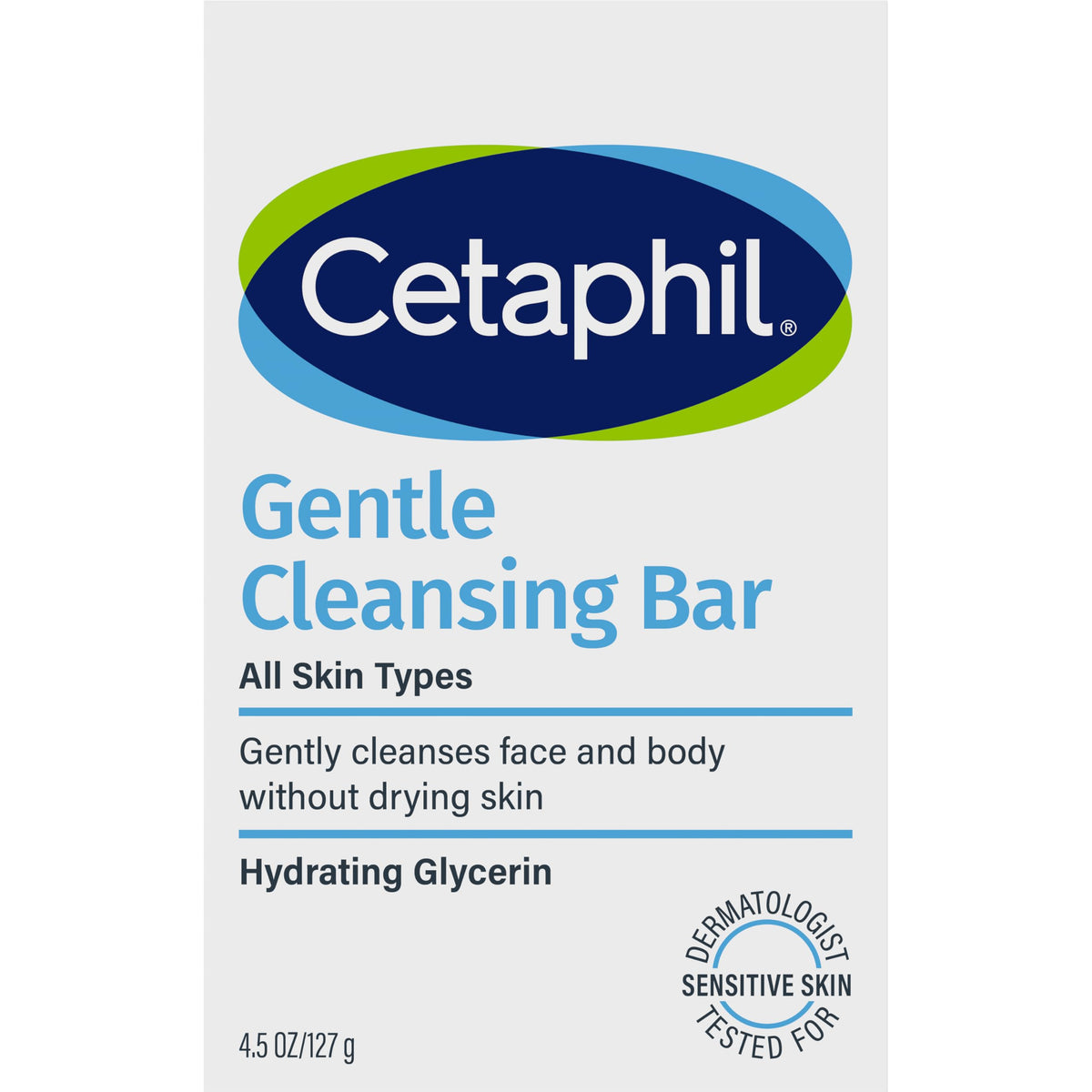 Cetaphil Gentle Cleansing Bar For Dry, Sensitive Skin 127g