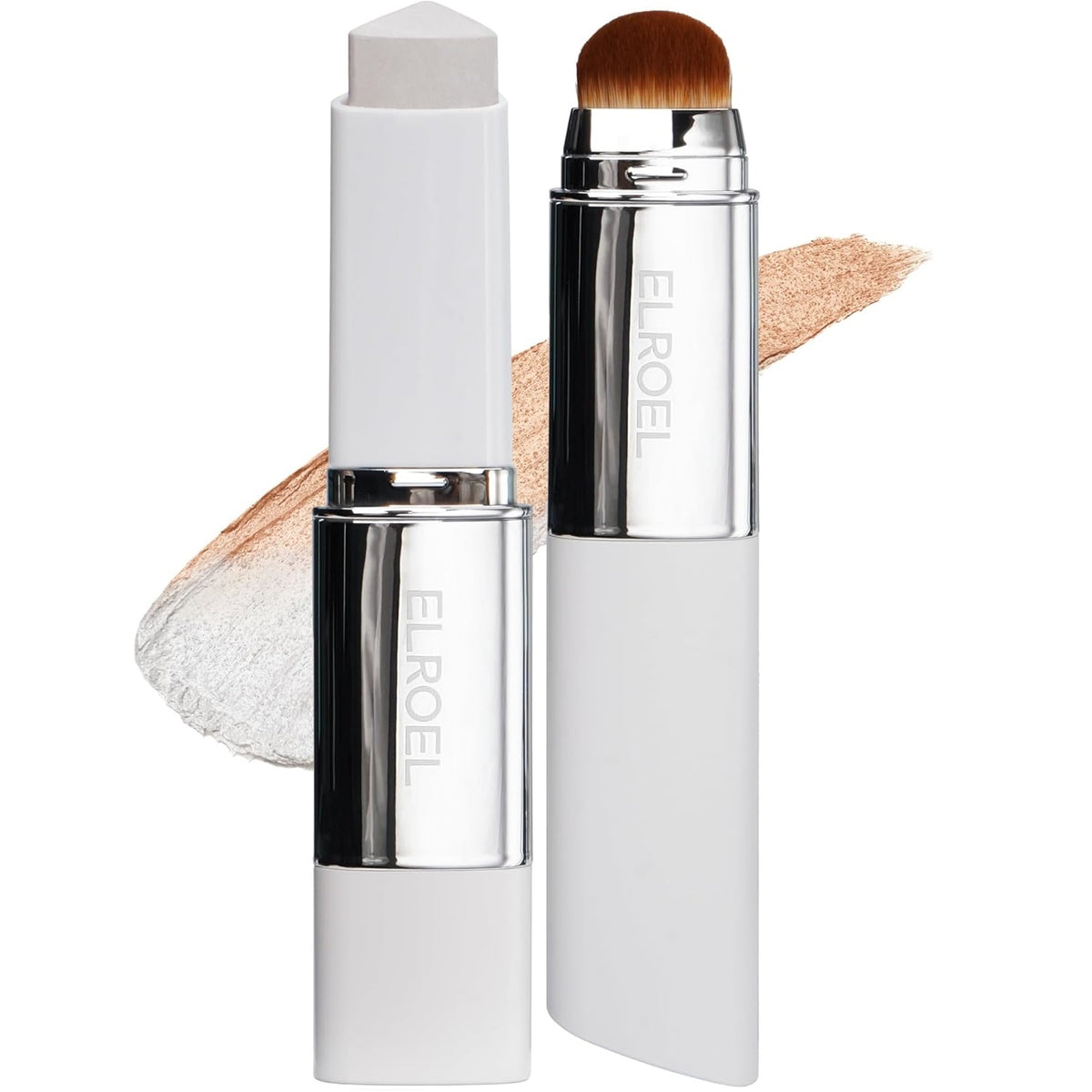ELROEL Blanc Cover Cream Stick V White - Korean Colour Changing Foundation Stick (202 Natural)