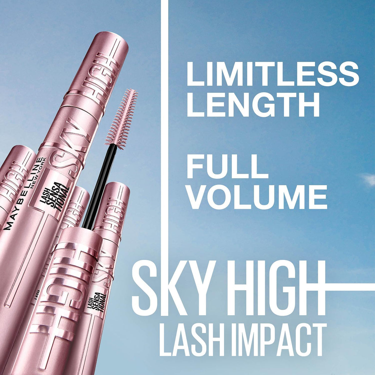 Maybelline New York Lash Sensational Sky High Washable Mascara Makeup