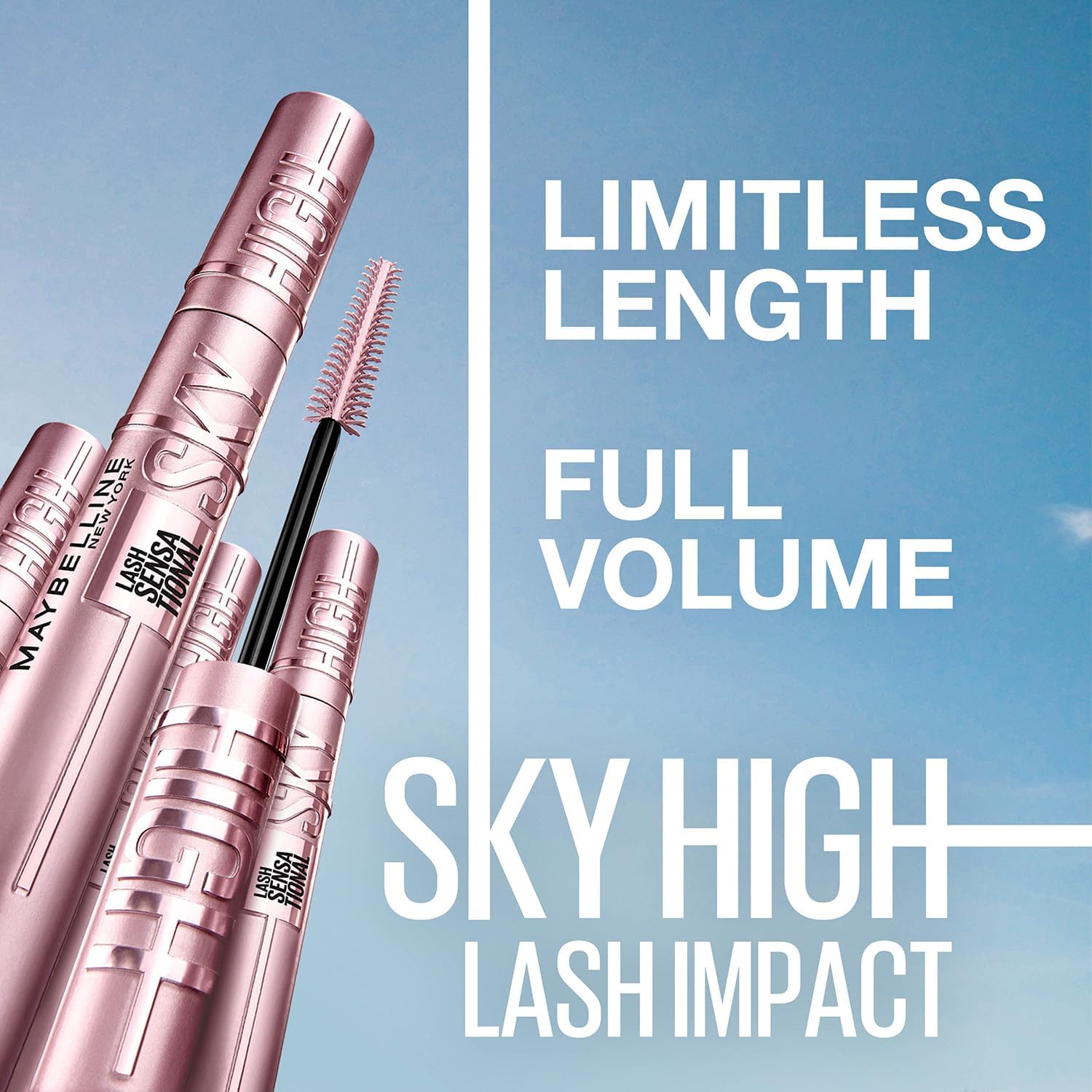 Maybelline New York Lash Sensational Sky High Washable Mascara Makeup