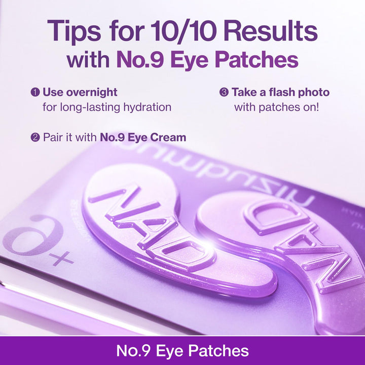 Numbuzin No.9 Eye Patches NAD+ Collagen Under Eye Patches - 5 Pairs (10 Patches)