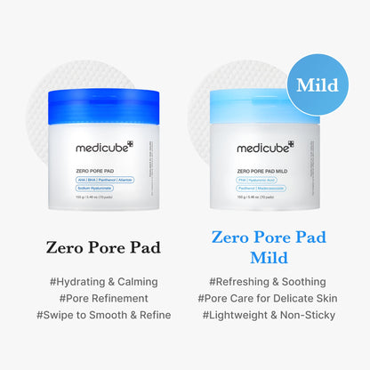 medicube Toner Pads Zero Pore Pad Mild 2.0 (70 Pads)