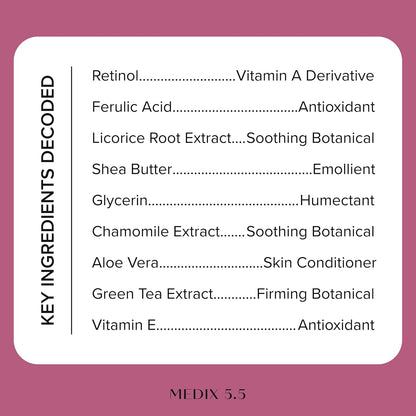 Medix 5.5 Retinol Body Lotion Firming Moisturizer | Crepey Skincare Treatment 15 Fl Oz / 444 ml