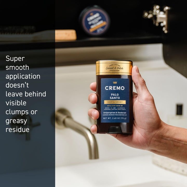 Cremo Palo Santo Antiperspirant & Deodorant for Men (2.65oz)