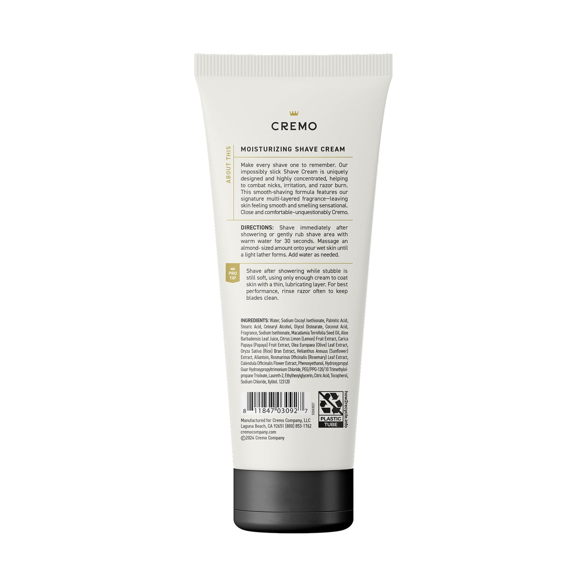 Cremo Sage & Citrus Shave Cream for Men 6 Fl Oz