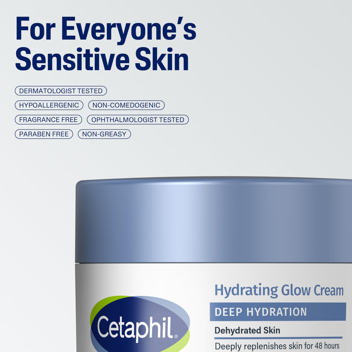 Cetaphil Healthy Glow Daily Cream Fragrance Free, 1.7 oz (48 g)