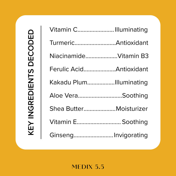 Medix 5.5 Body Cream Vitamin C + Turmeric, 15 fl oz (444 ml)