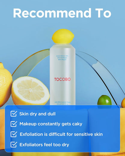 TOCOBO AHA BHA Lemon Facial Toner 5.07 fl oz / 150 ml