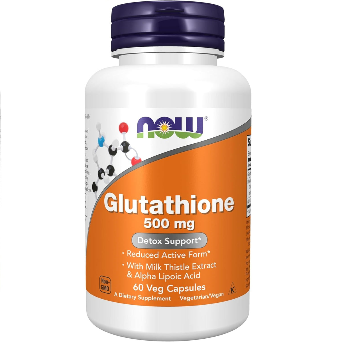 NOW Foods Glutathione 500mg - 60 Capsules