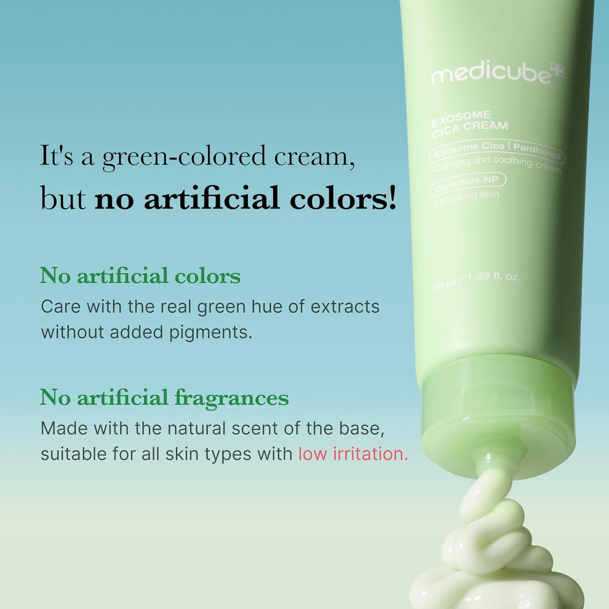 Medicube Exosome Cica Tea Tree Cream for Sensitive Skin 1.7 fl oz