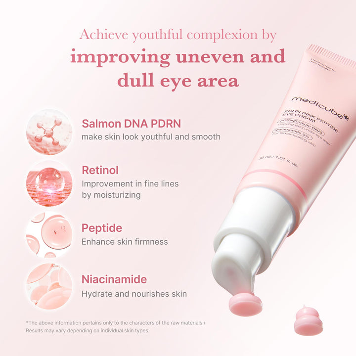 Medicube Salmon DNA PDRN Pink Peptide Eye Serum 30ml