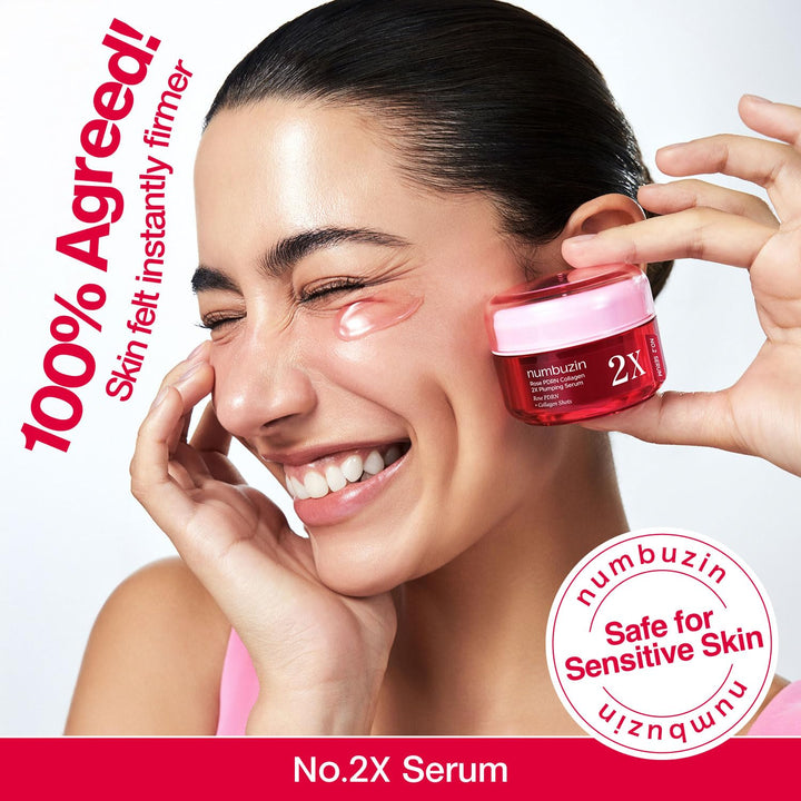 Numbuzin Rose PDRN Collagen No.2X Pluming Serum 1.01 fl.oz.