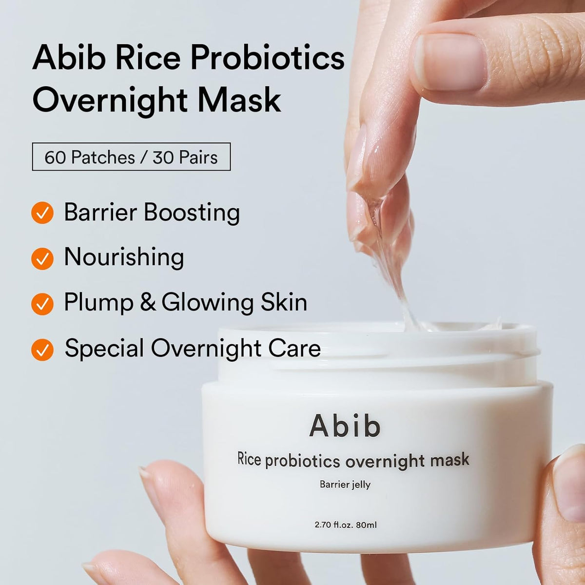 Abib Rice Probiotics Overnight Mask Barrier Jelly 80ml