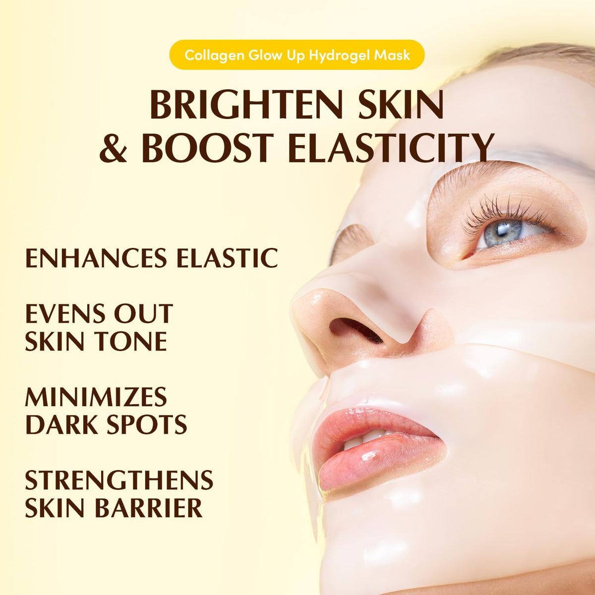 EQQUALBERRY Collagen Glow Up Hydrogel Mask (4 Sheets)
