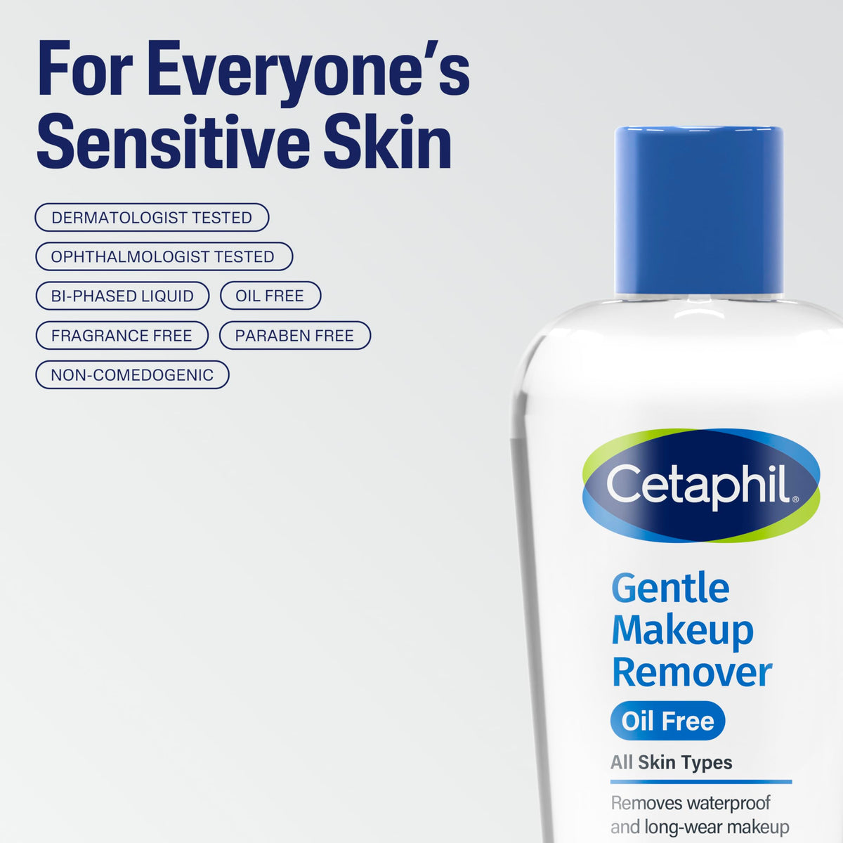 Cetaphil Gentle Waterproof Makeup Remover Oil Free 6 oz