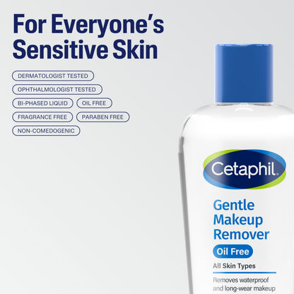 Cetaphil Gentle Waterproof Makeup Remover Oil Free 6 oz