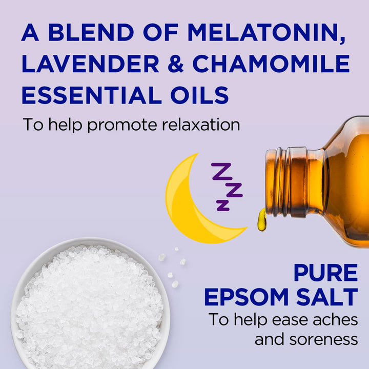 Dr Teal's Foaming Bath With Pure Epsom Salt Sleep Bath With Melatonin & Essential Oils 34 FL OZ