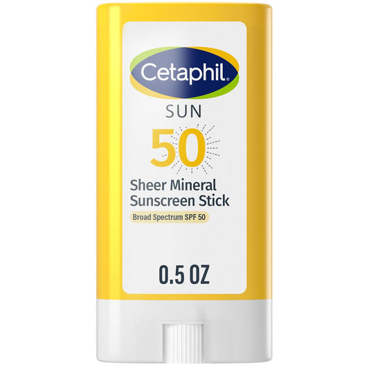 Cetaphil Sheer Mineral Sunscreen Stick SPF 50, 0.5 OZ
