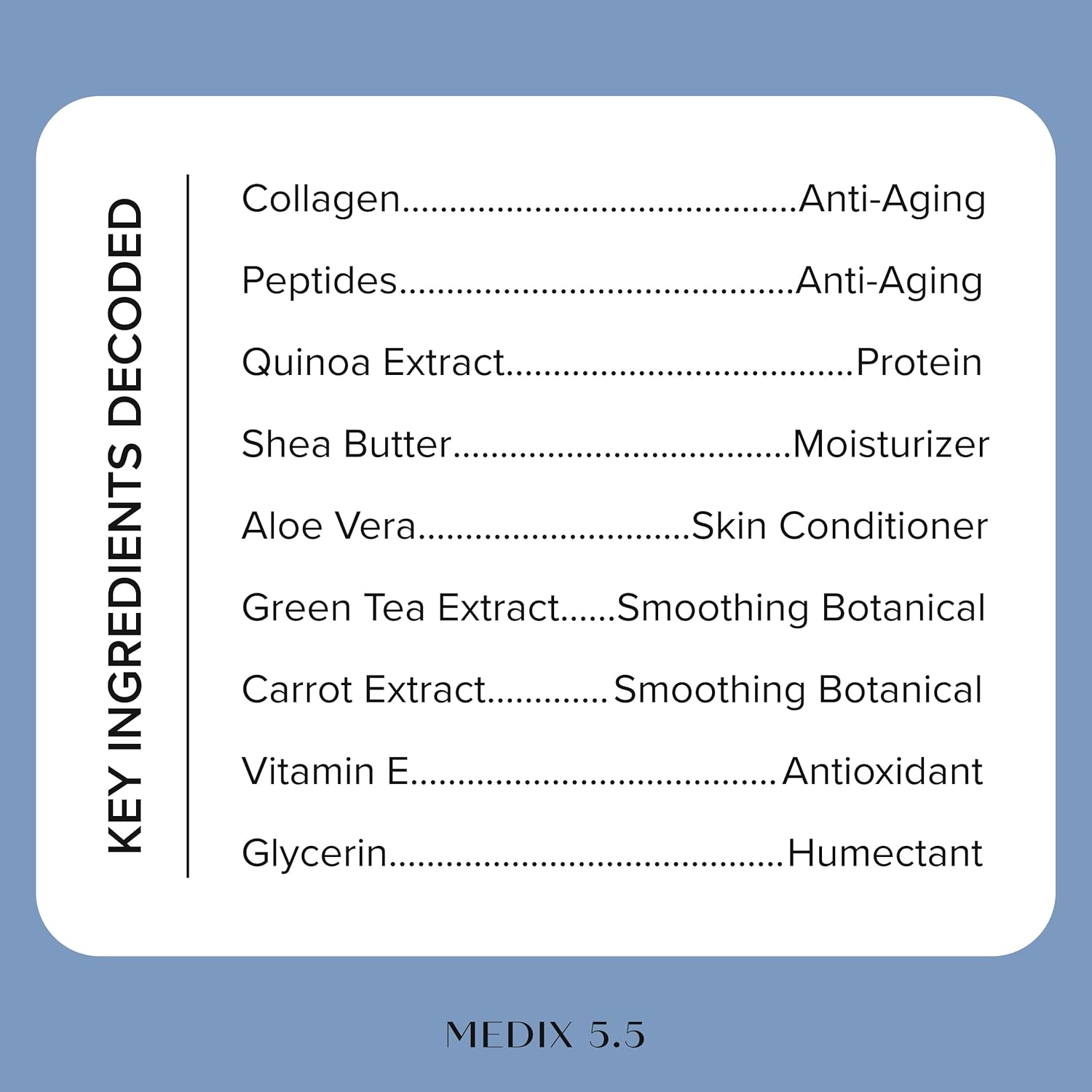 MEDIX 5.5 Collagen Cream Skin Care Face Lotion & Body Lotion For Dry Skin 15 Fl Oz / 444 ml