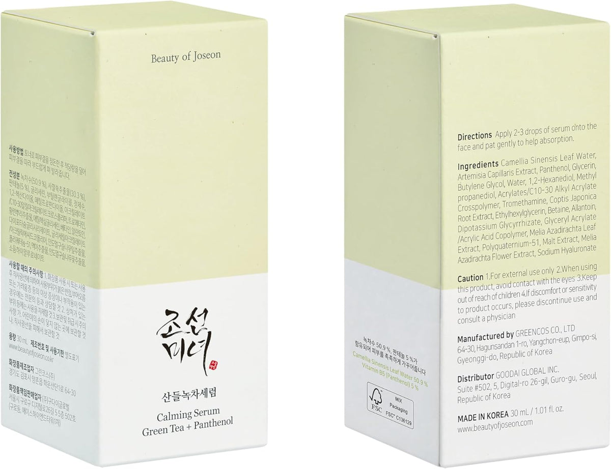 Beauty of Joseon Calming serum : Green tea + Panthenol 30ml