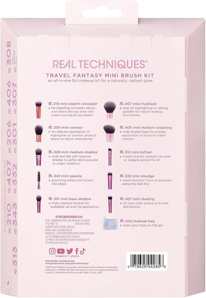 Real Technique Travel Fanstasy Mini Brush Kit (10 Pcs)