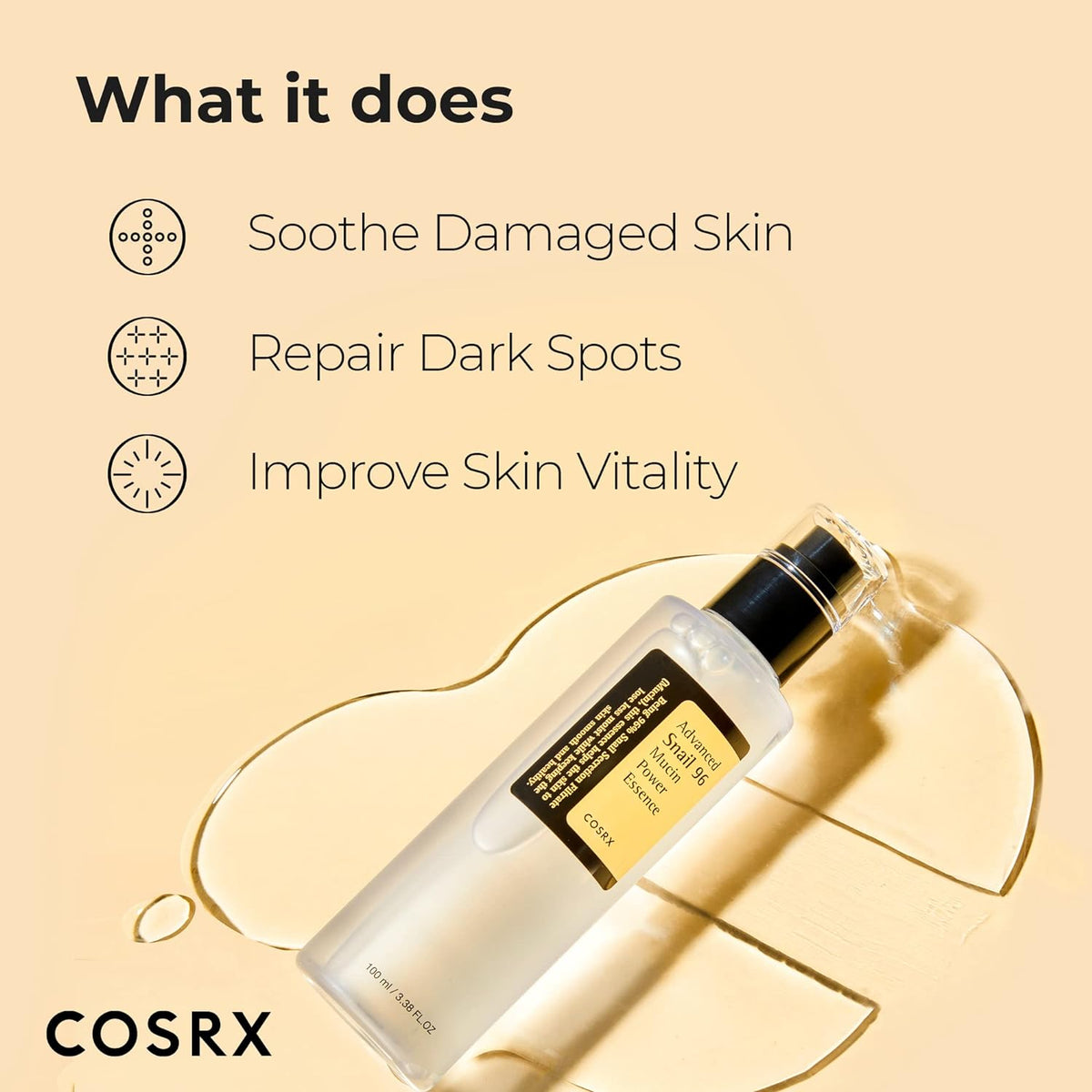 Pack of Two : COSRX Advance Snail 96 Mucin Power Essence 100ml