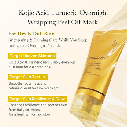Medicube Kojic Acid Turmeric Night Wrapping Mask -75ml/2.53OZ