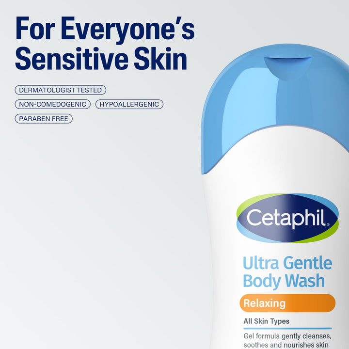 Cetaphil Ultra Gentle Refreshing Body Wash Relaxing 16.9oz (500 ml)