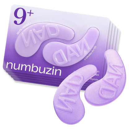 Numbuzin No.9 Eye Patches NAD+ Collagen Under Eye Patches - 5 Pairs (10 Patches)
