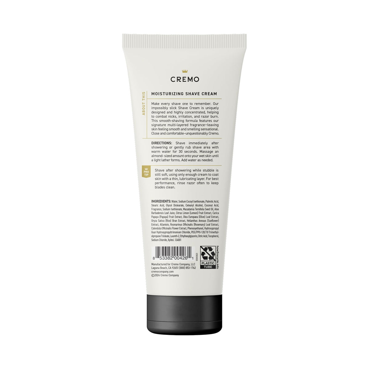 Cremo Silver Water & Birch Shave Cream 6 Oz