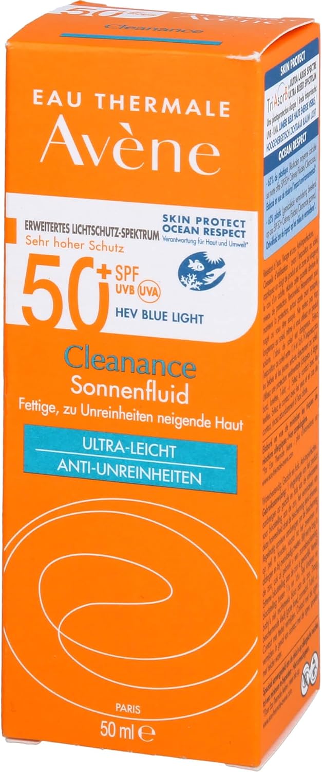 Eau Thermale Avene Very High Protection SPF50+ Cleanance Sunscreen for Oily, Blemish Prone Skin - 50ml Spray