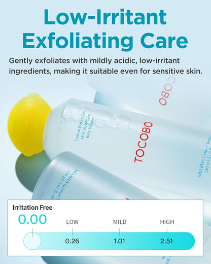 TOCOBO AHA BHA Lemon Facial Toner 5.07 fl oz / 150 ml