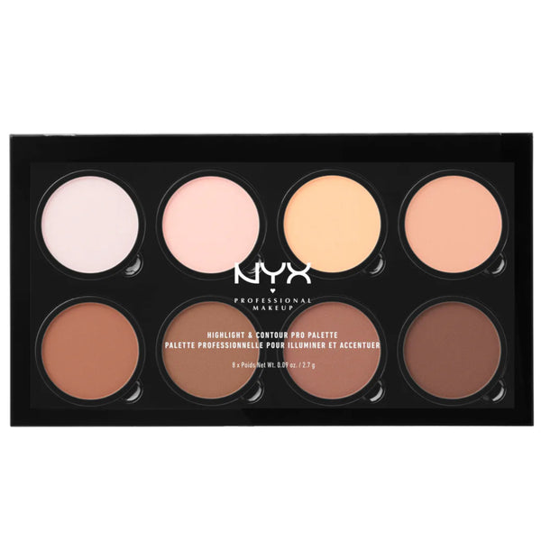 NYX Professional Makeup Highlight & Contour Pro Palette, 01, Full Size