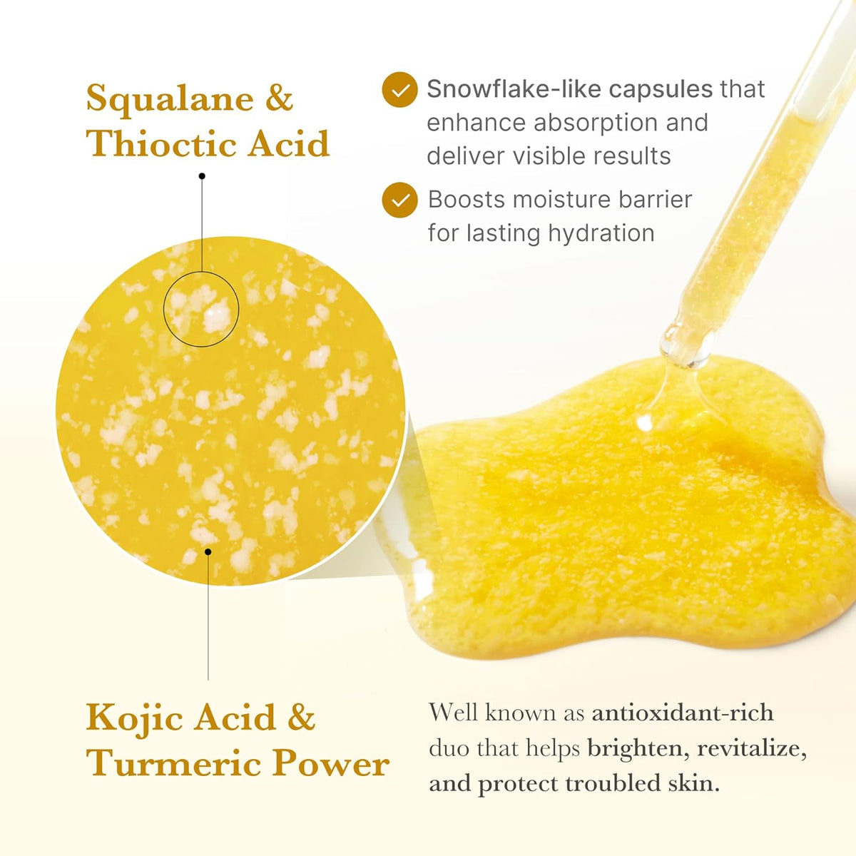 medicube Kojic Acid Turmeric Clarifying & Balancing Capsule Serum for Troubled Skin