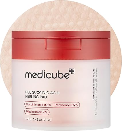 Medicube Red Succinic Acid Panthenol Facial Peeling Pads