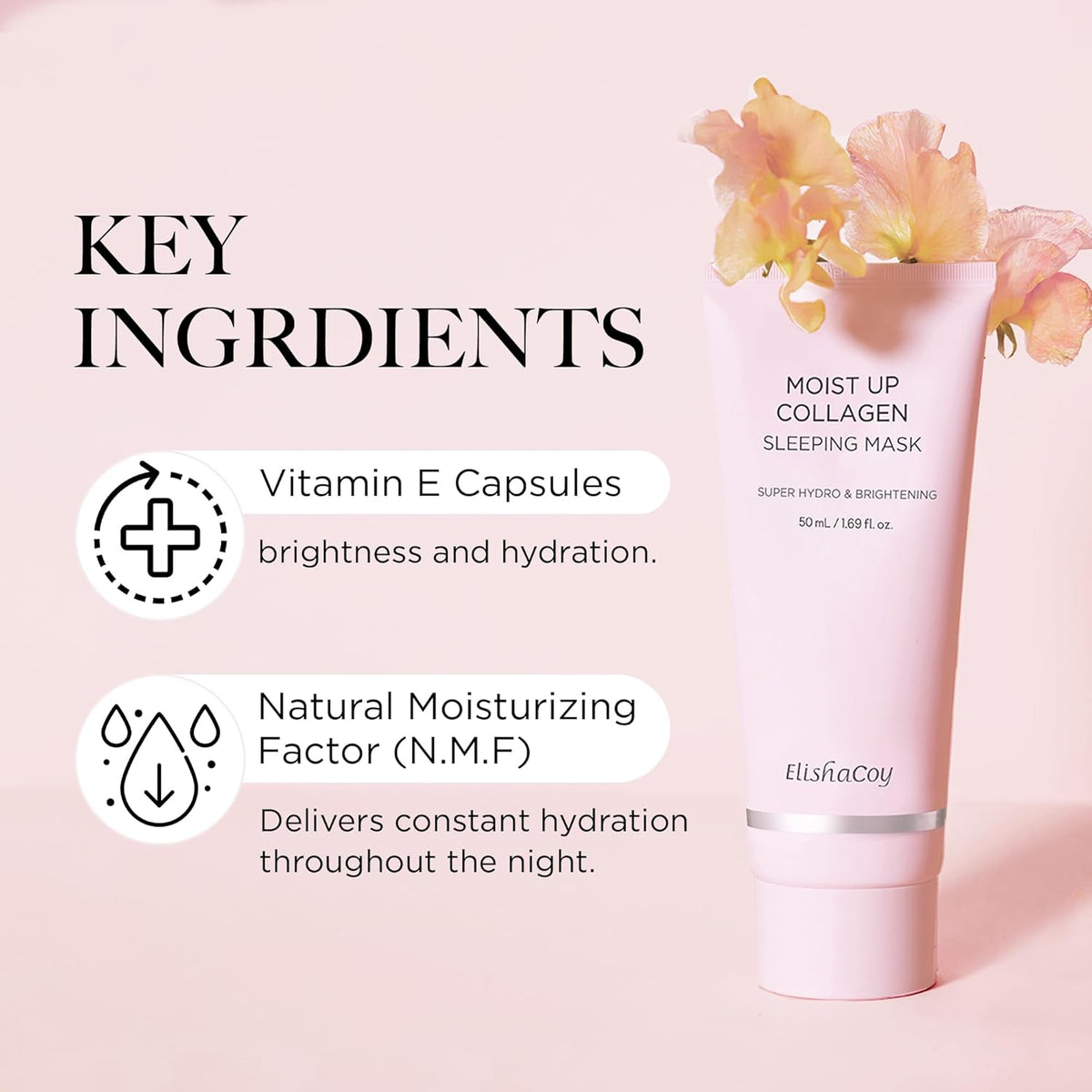 Elishacoy Moist Up Collagen Sleeping Mask – 50ml