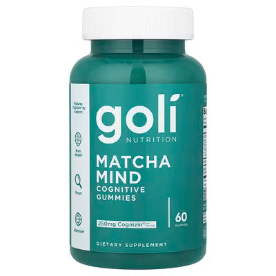 Goli Matcha Mind Cognitive Gummies- 60 Count