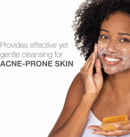 Neutrogena Acne Face Wash Bar Acne Treatment for Acne-Prone Skin Facial Cleanser 3.5 Oz