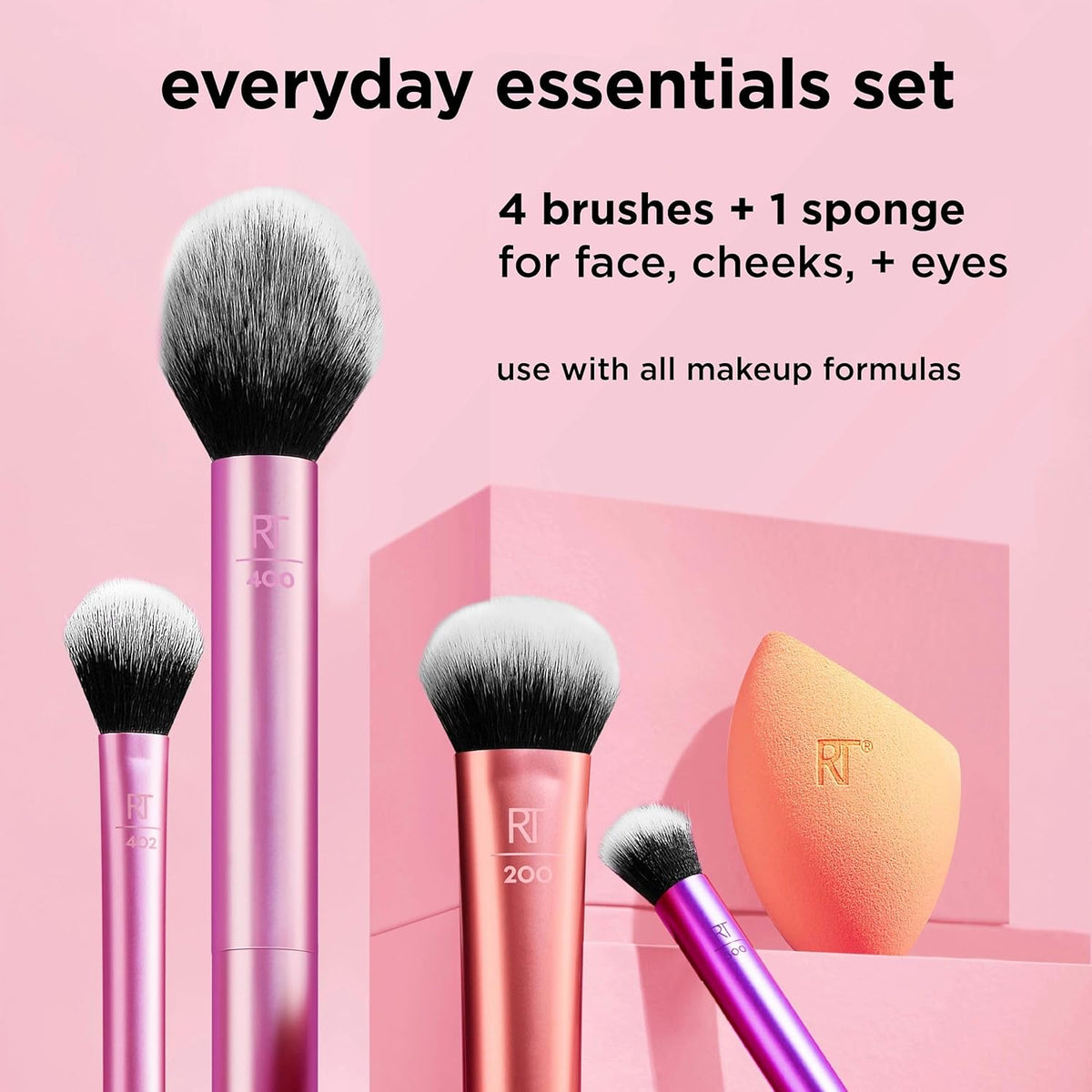 Real Techniques Everyday Essentials Makeup Brush Set – 5pc
