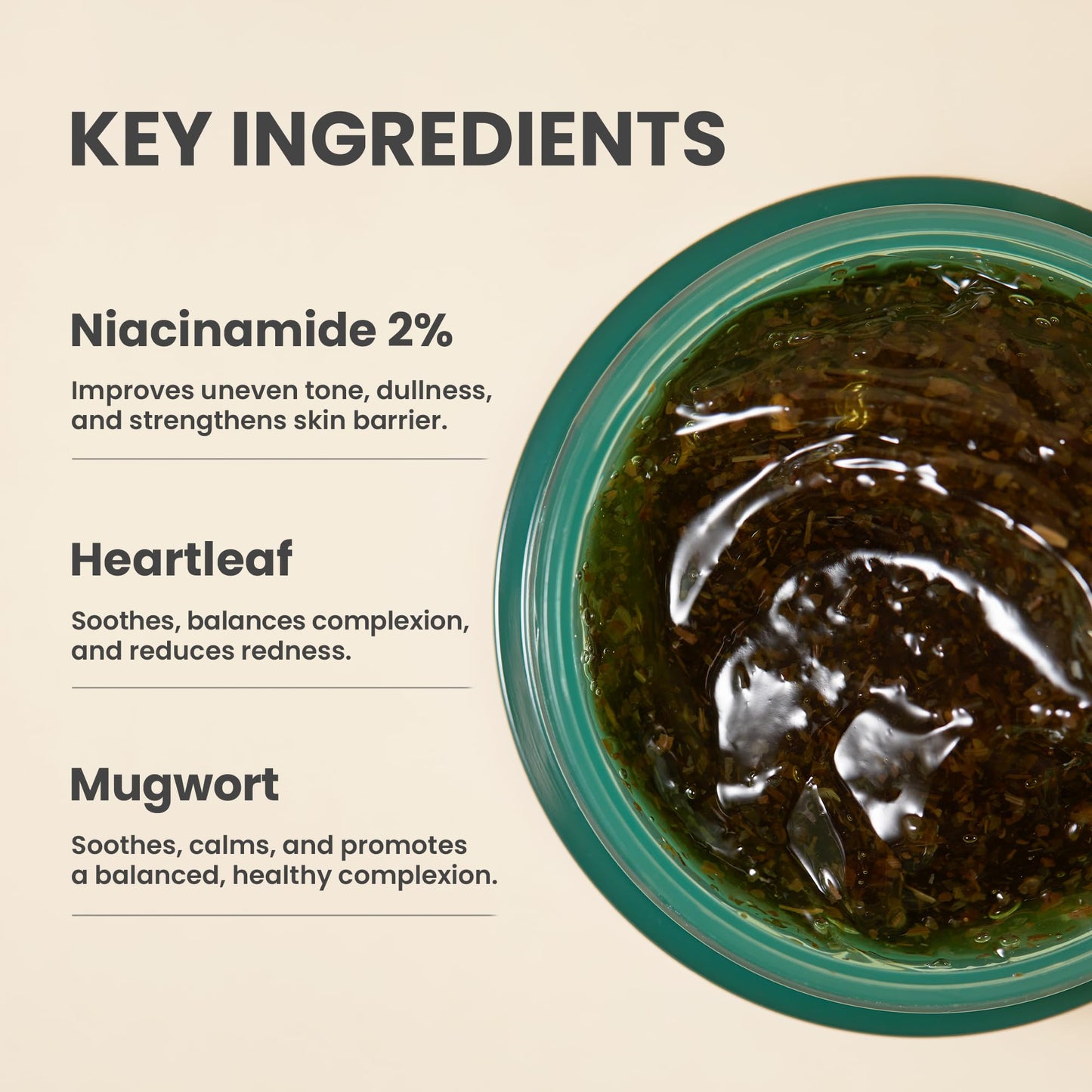 AXIS-Y New Skin Resolution Gel Mask Mugwort with 2% Niacinamide 100ml