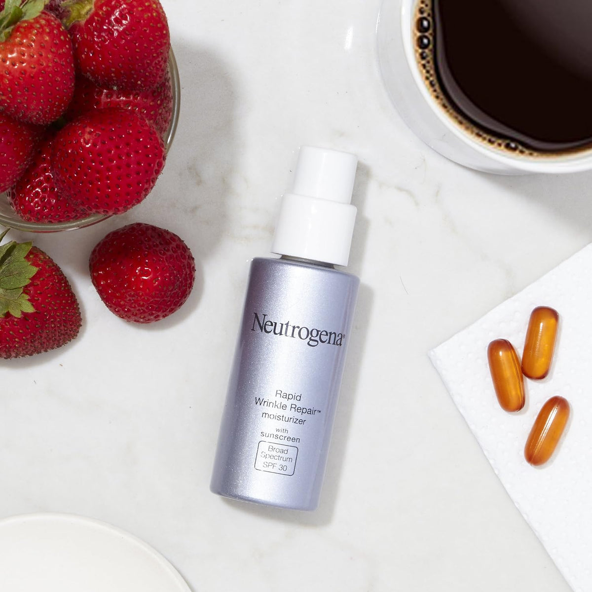 Neutrogena Rapid Wrinkle Repair Retinol Night Face Moisturizer with Hyaluronic Acid 1 fl. oz