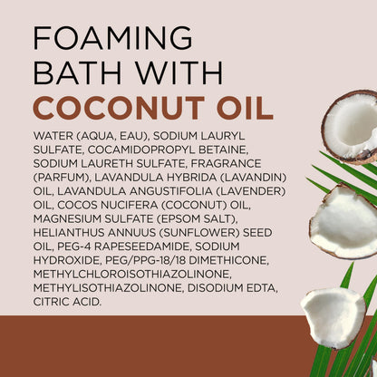 Dr. Teal's Coconut Oil Foaming Bath with Pure Epsom Salt Nourish & Protect 34 oz