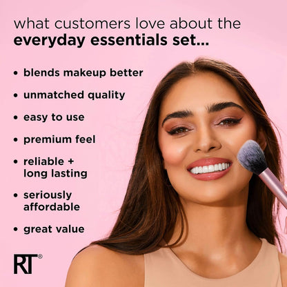 Real Techniques Everyday Essentials Makeup Brush Set – 5pc